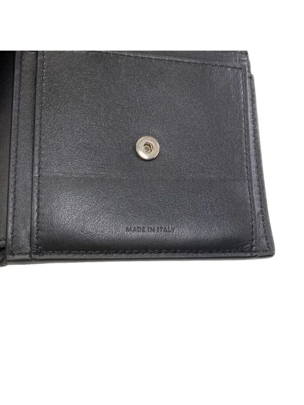 Celine Logo Bifold Wallet Leather